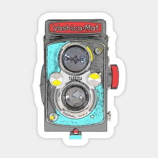 Pop Art Vintage Camera Sticker